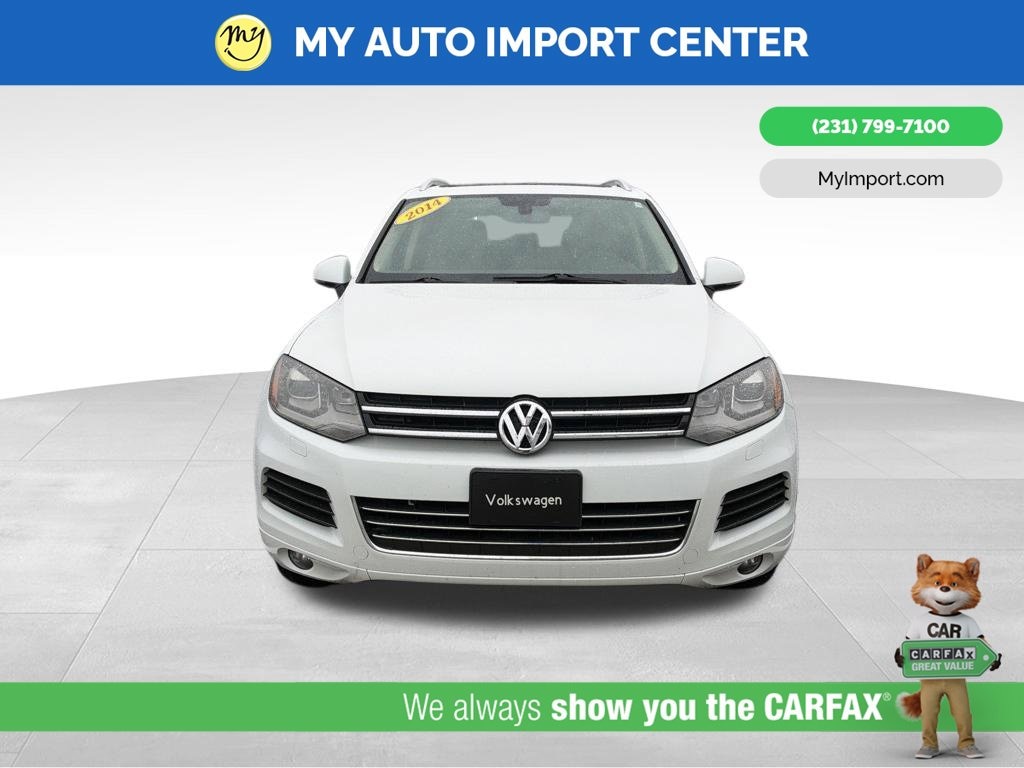 Used 2014 Volkswagen Touareg Lux with VIN WVGEP9BP6ED005277 for sale in Muskegon, MI