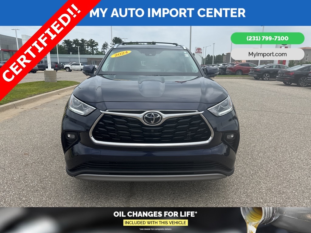 Certified 2024 Toyota Highlander Platinum with VIN 5TDKDRBH7RS570575 for sale in Muskegon, MI