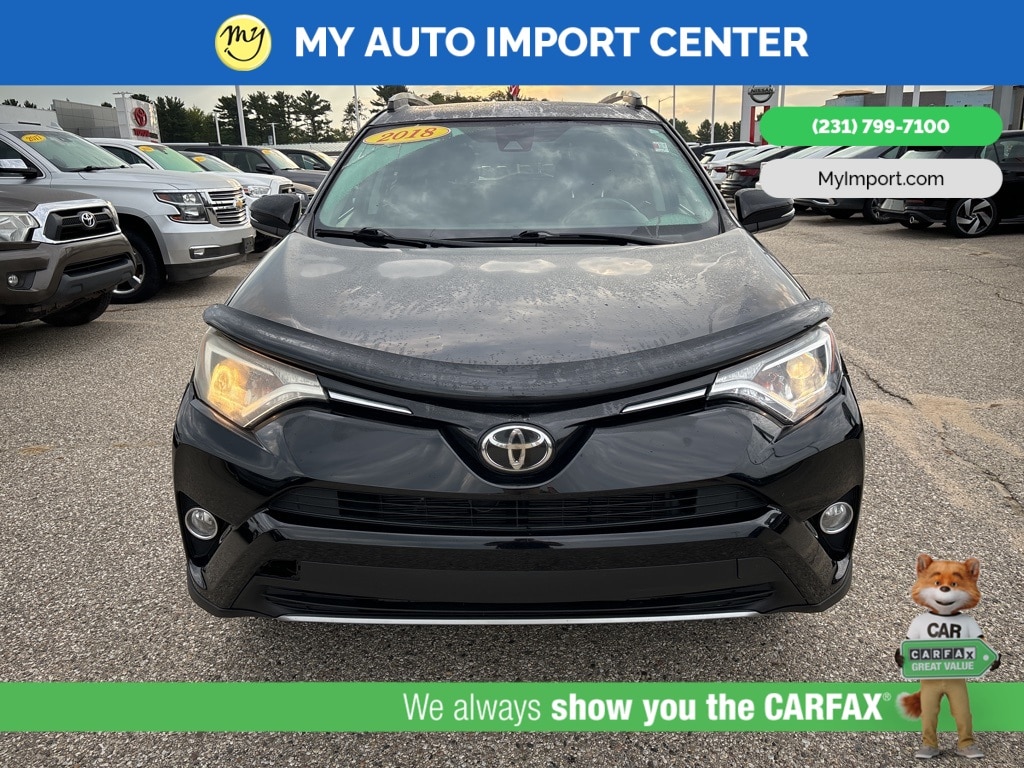 Used 2018 Toyota RAV4 XLE with VIN 2T3RFREV7JW754010 for sale in Muskegon, MI