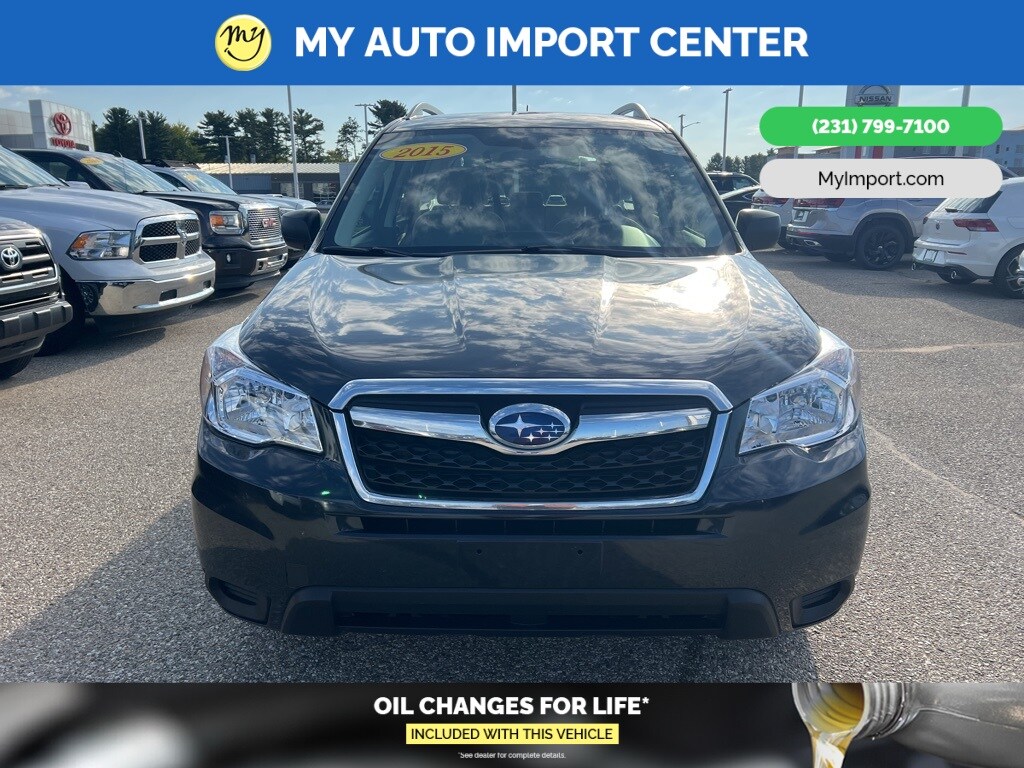 Used 2015 Subaru Forester i with VIN JF2SJABC0FH456448 for sale in Muskegon, MI