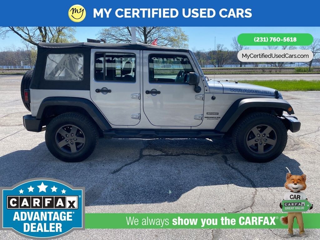 Used 2016 Jeep Wrangler JK Unlimited Sport 4X4 SUV