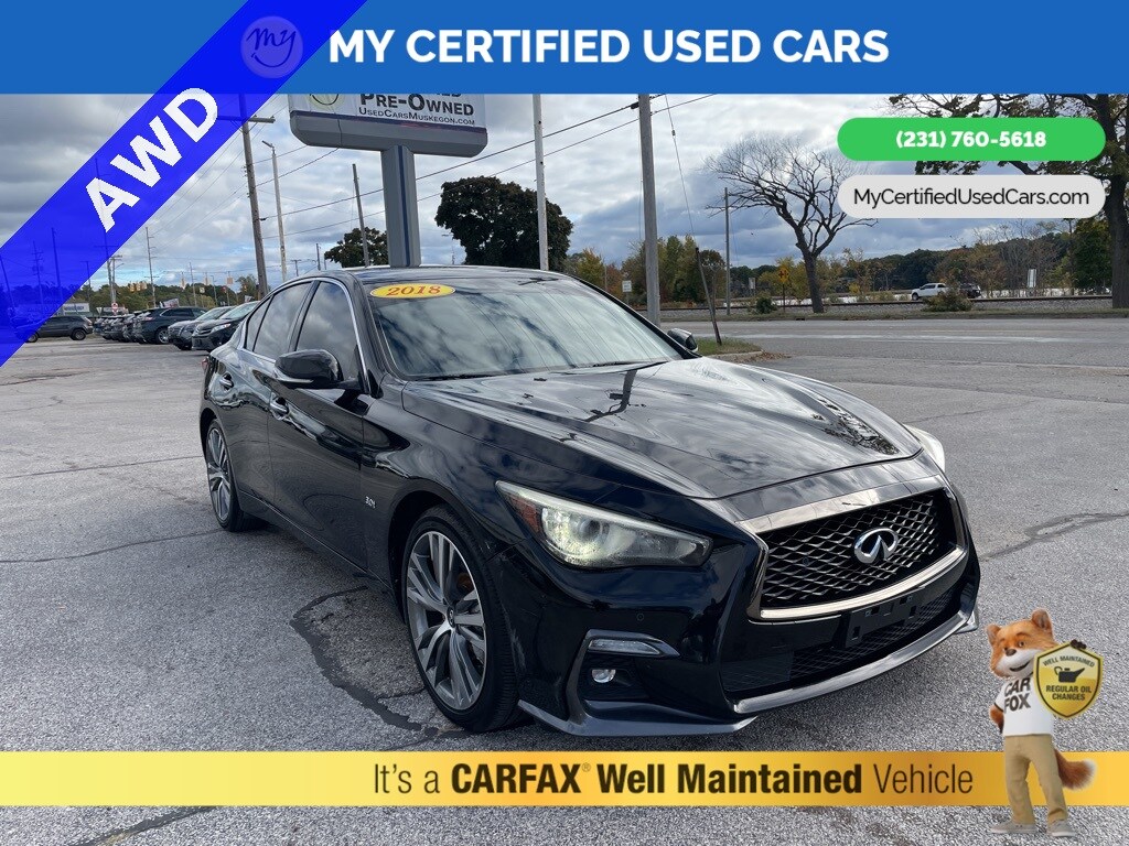 Used 2018 INFINITI Q50 3.0t LUXE Sedan