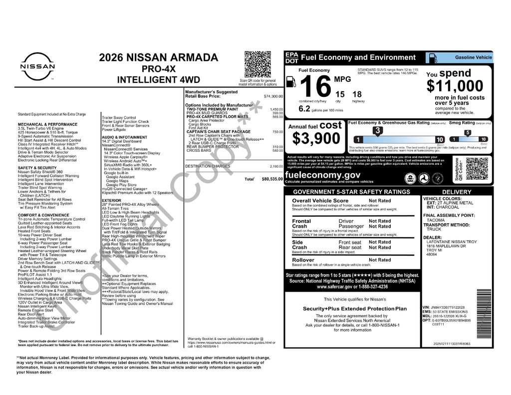 2026 Nissan Armada PRO-4X - Photo 37