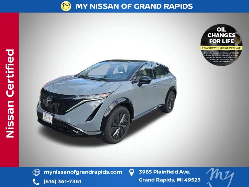 Certified 2023 Nissan Ariya Evolve+ with VIN JN1DF0BB7PM703101 for sale in Grand Rapids, MI