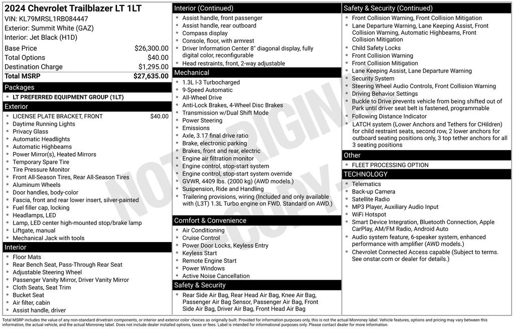2024 Chevrolet TrailBlazer LT - Photo 34