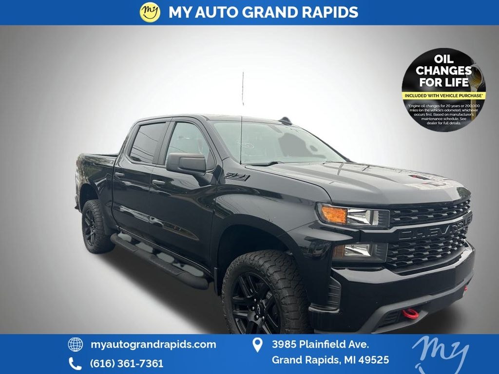 Used 2021 Chevrolet Silverado 1500 Custom Trail Boss Truck Crew Cab