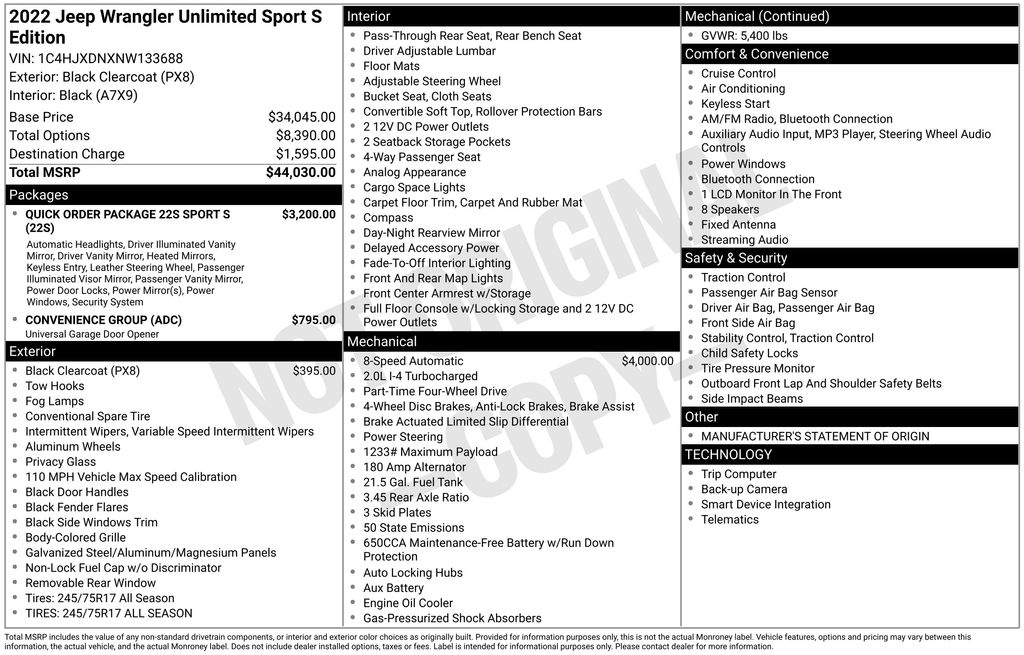 2022 Jeep Wrangler Unlimited Sport S - Photo 36
