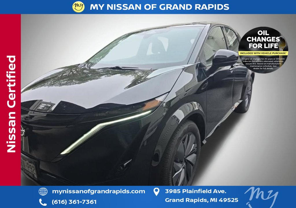 Certified 2024 Nissan ARIYA Evolve+ with VIN JN1DF0BBXRM736810 for sale in Grand Rapids, MI