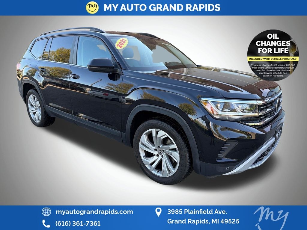 Used 2021 Volkswagen Atlas 3.6L V6 SE w/Technology 4MOTION SUV