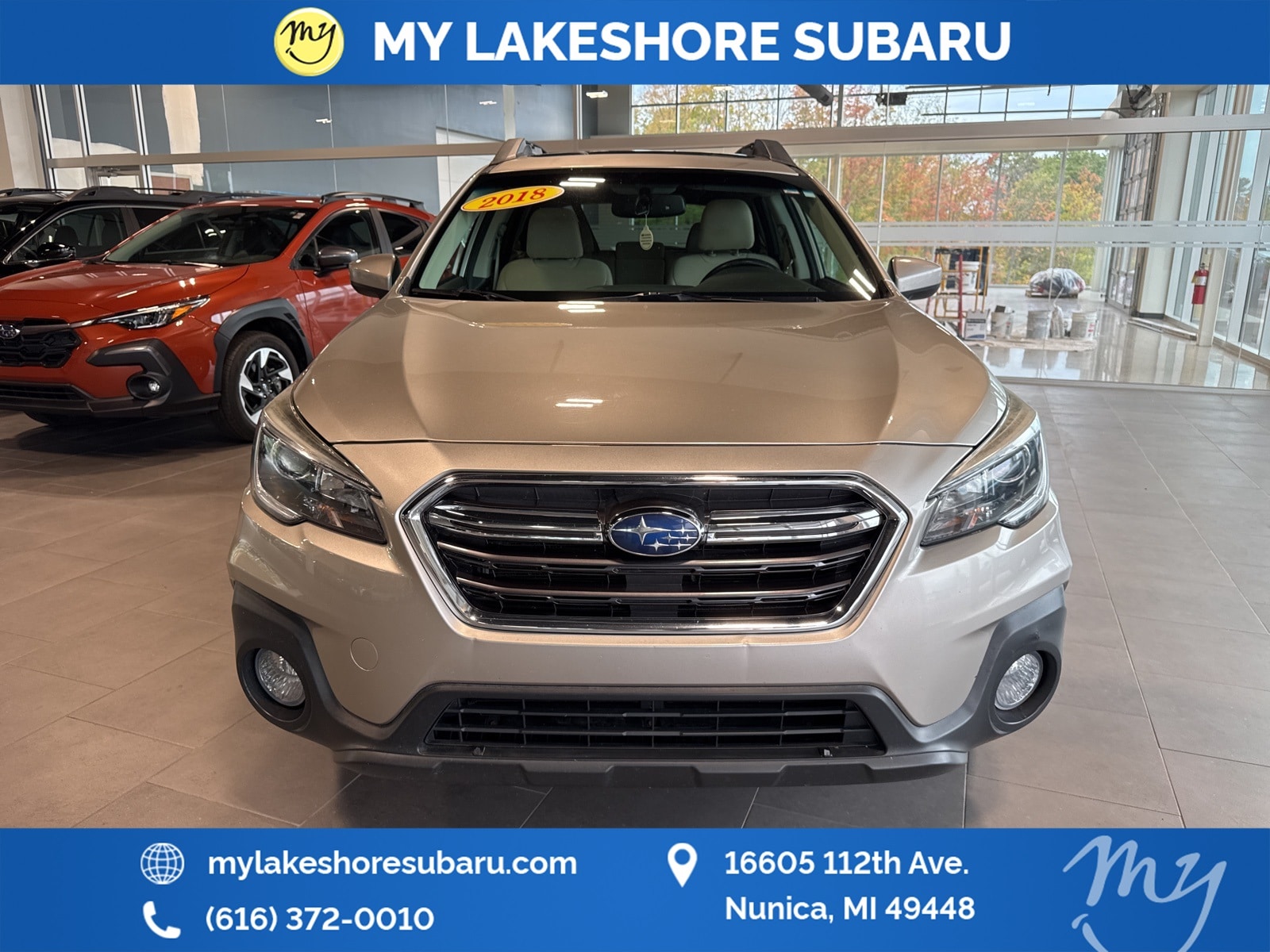 Used 2018 Subaru Outback Premium with VIN 4S4BSADC4J3314050 for sale in Nunica, MI