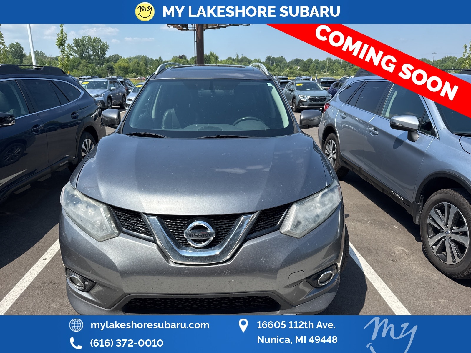 Used 2016 Nissan Rogue SL with VIN 5N1AT2MV0GC783919 for sale in Nunica, MI