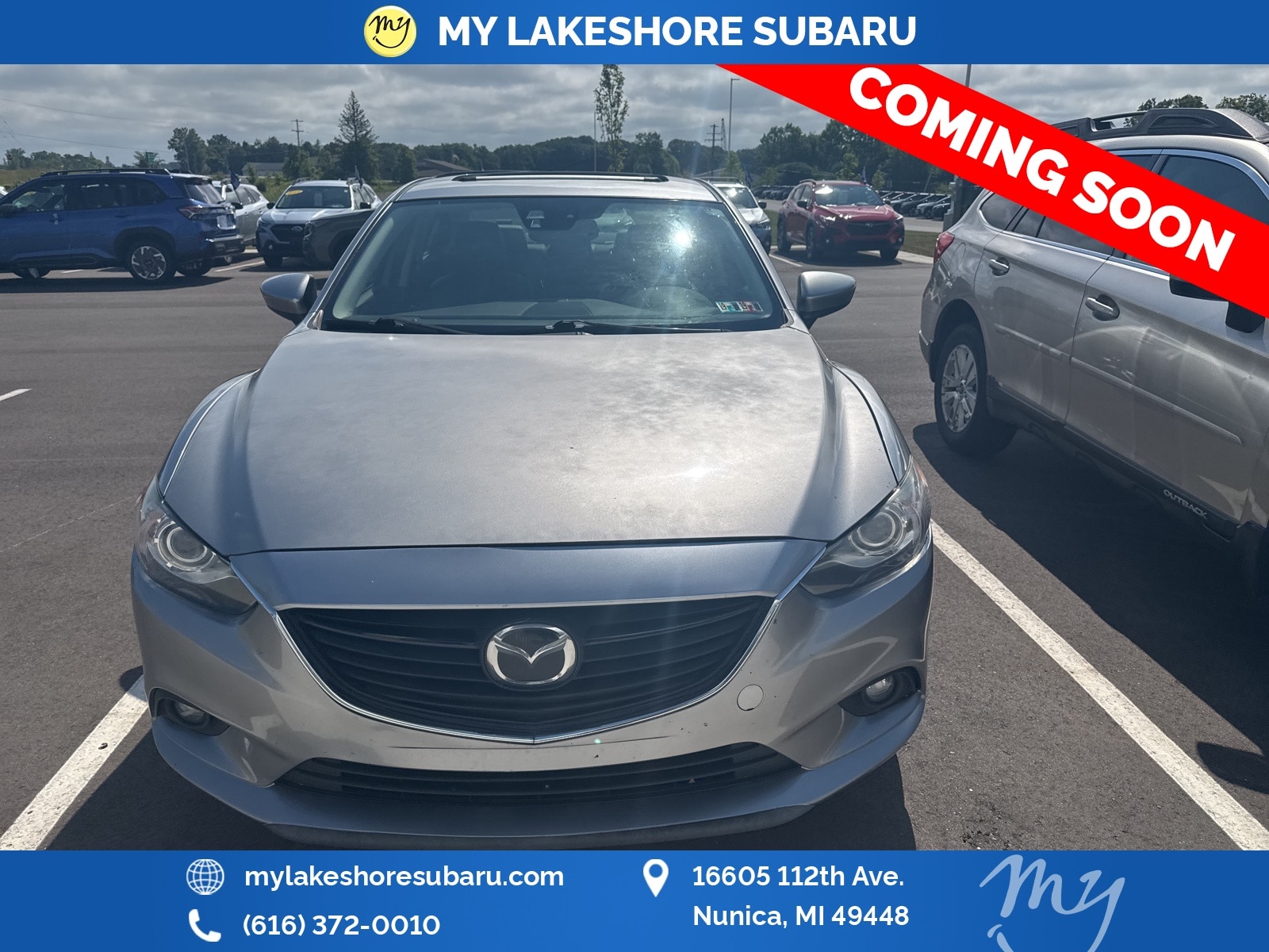 Used 2014 Mazda MAZDA6 i Grand Touring with VIN JM1GJ1W6XE1145237 for sale in Nunica, MI