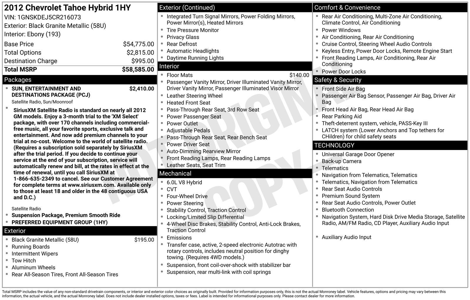 2012 Chevrolet Tahoe Hybrid - Photo 35