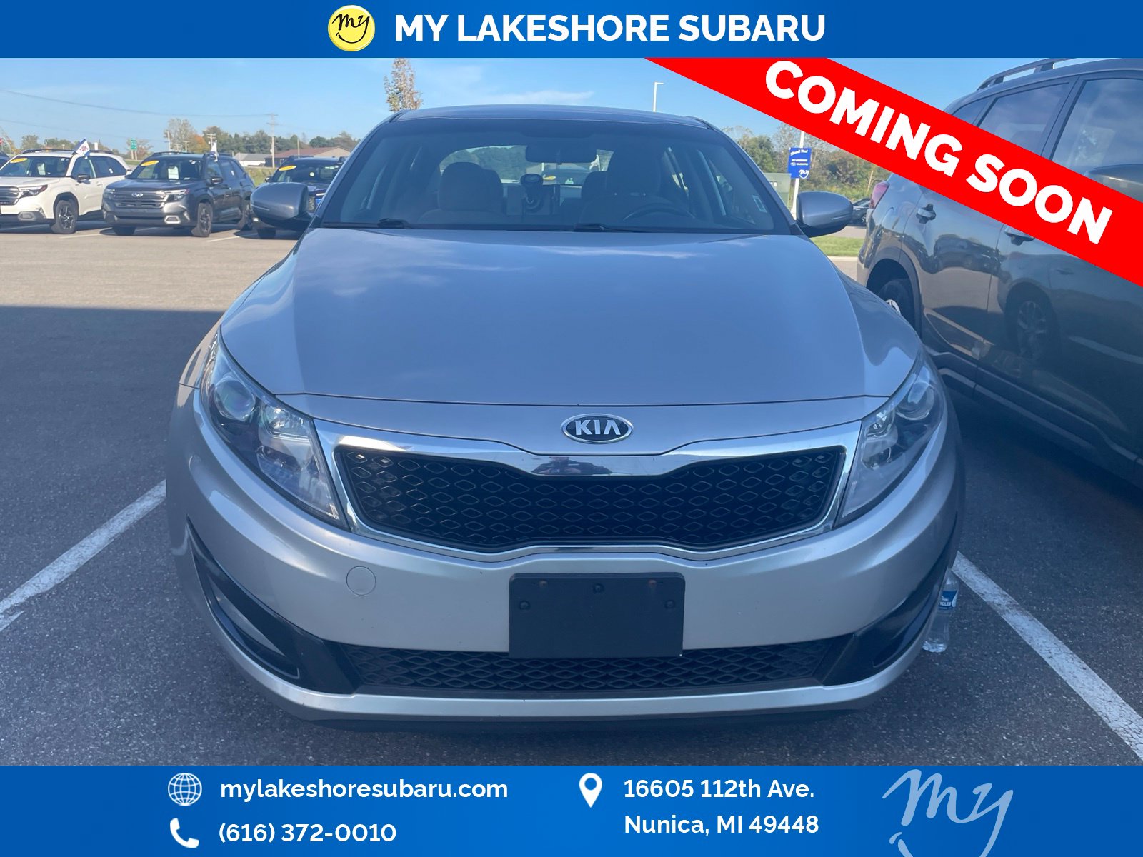 Used 2013 Kia Optima LX with VIN KNAGM4A73D5441813 for sale in Muskegon, MI