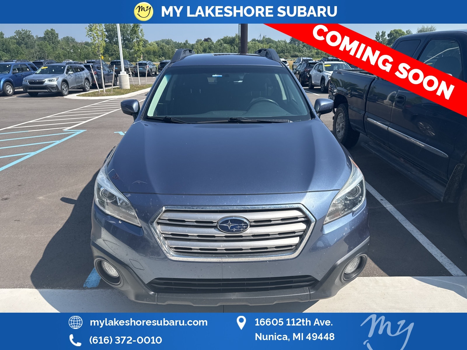 Used 2015 Subaru Outback Premium with VIN 4S4BSACC5F3302143 for sale in Nunica, MI
