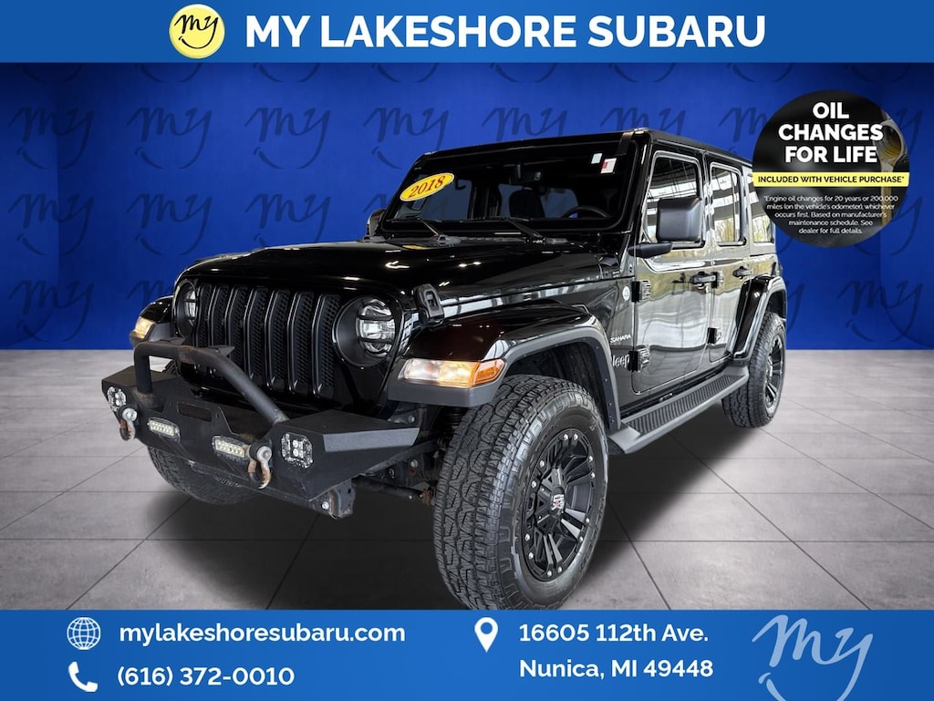Used 2018 Jeep Wrangler Unlimited Sahara 4x4 SUV