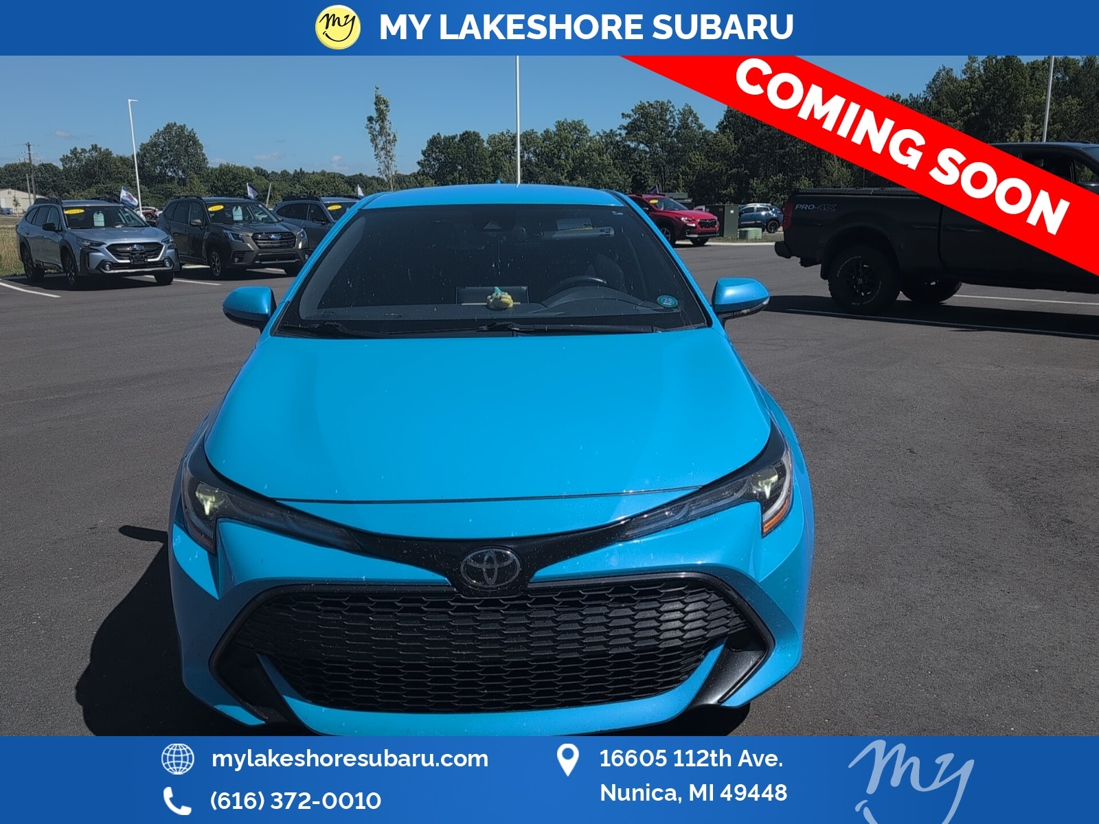 Used 2019 Toyota Corolla Hatchback SE with VIN JTNK4RBE4K3063612 for sale in Nunica, MI