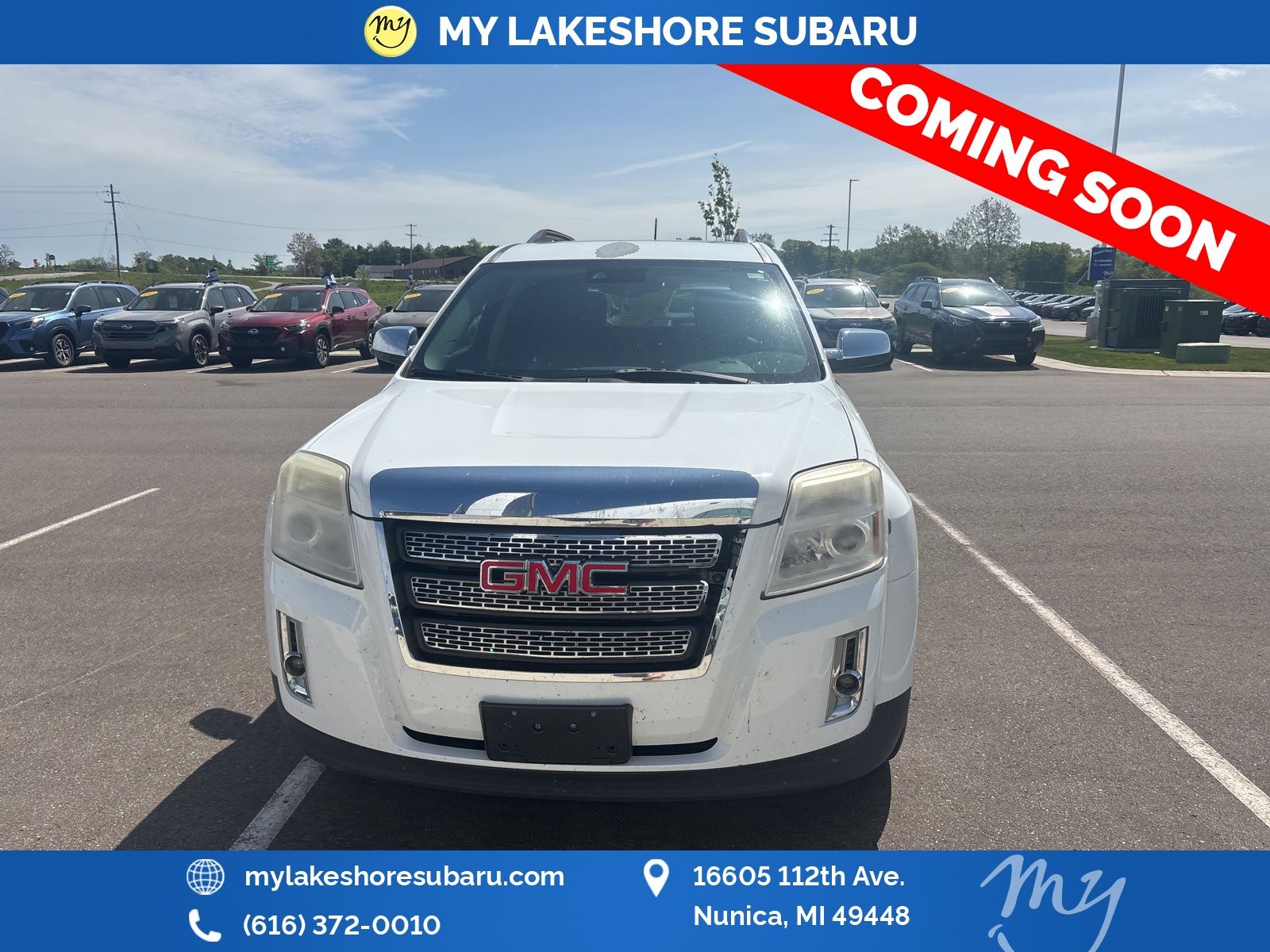 Used 2015 GMC Terrain SLT-2 with VIN 2GKFLYE34F6334782 for sale in Muskegon, MI