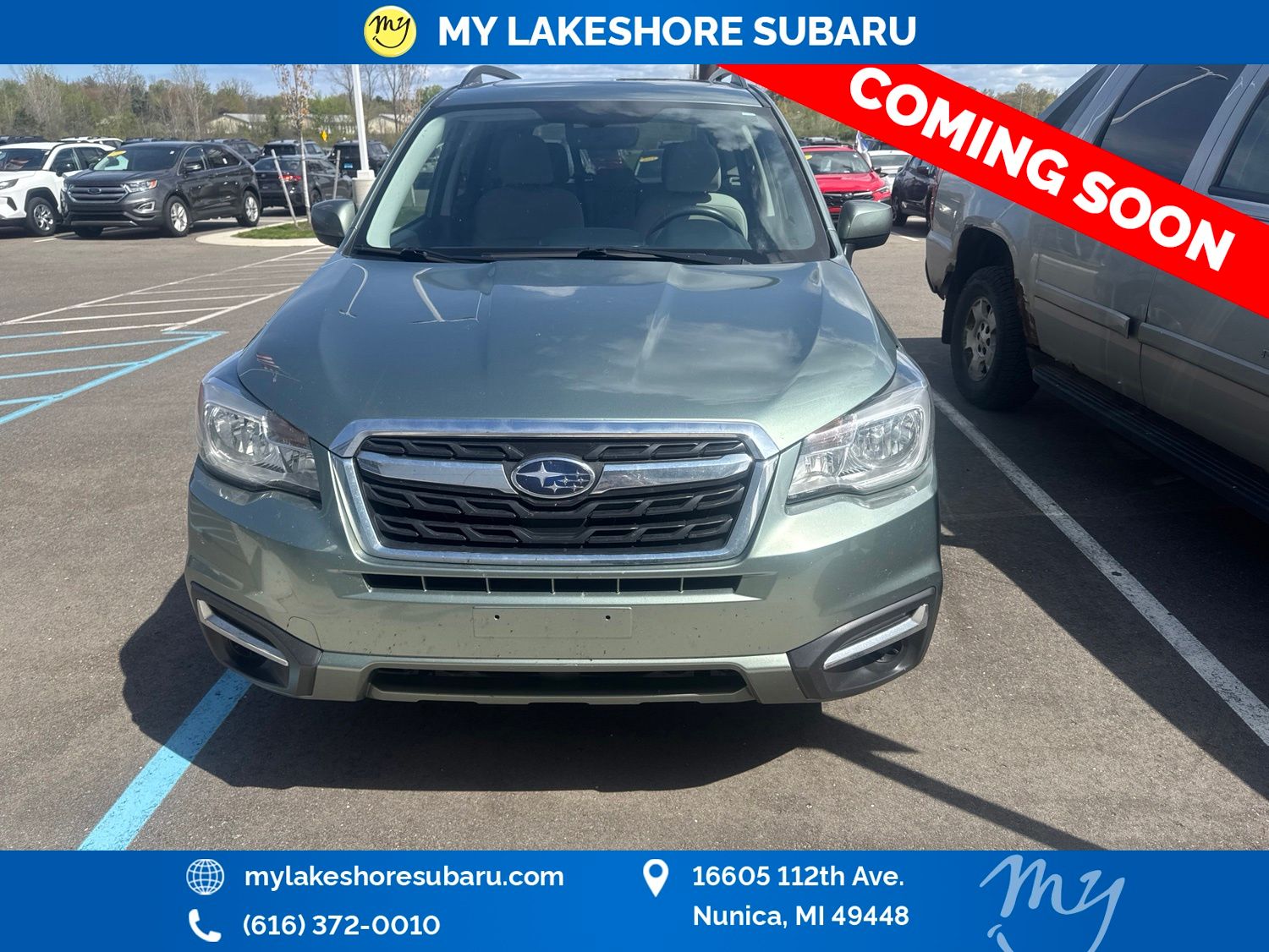Used 2017 Subaru Forester Premium with VIN JF2SJAEC1HH412022 for sale in Nunica, MI