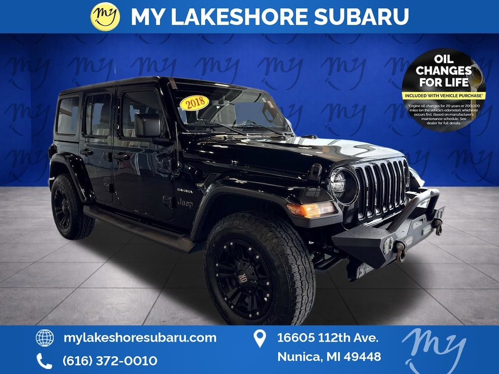 Used 2018 Jeep Wrangler Unlimited Sahara 4x4 SUV