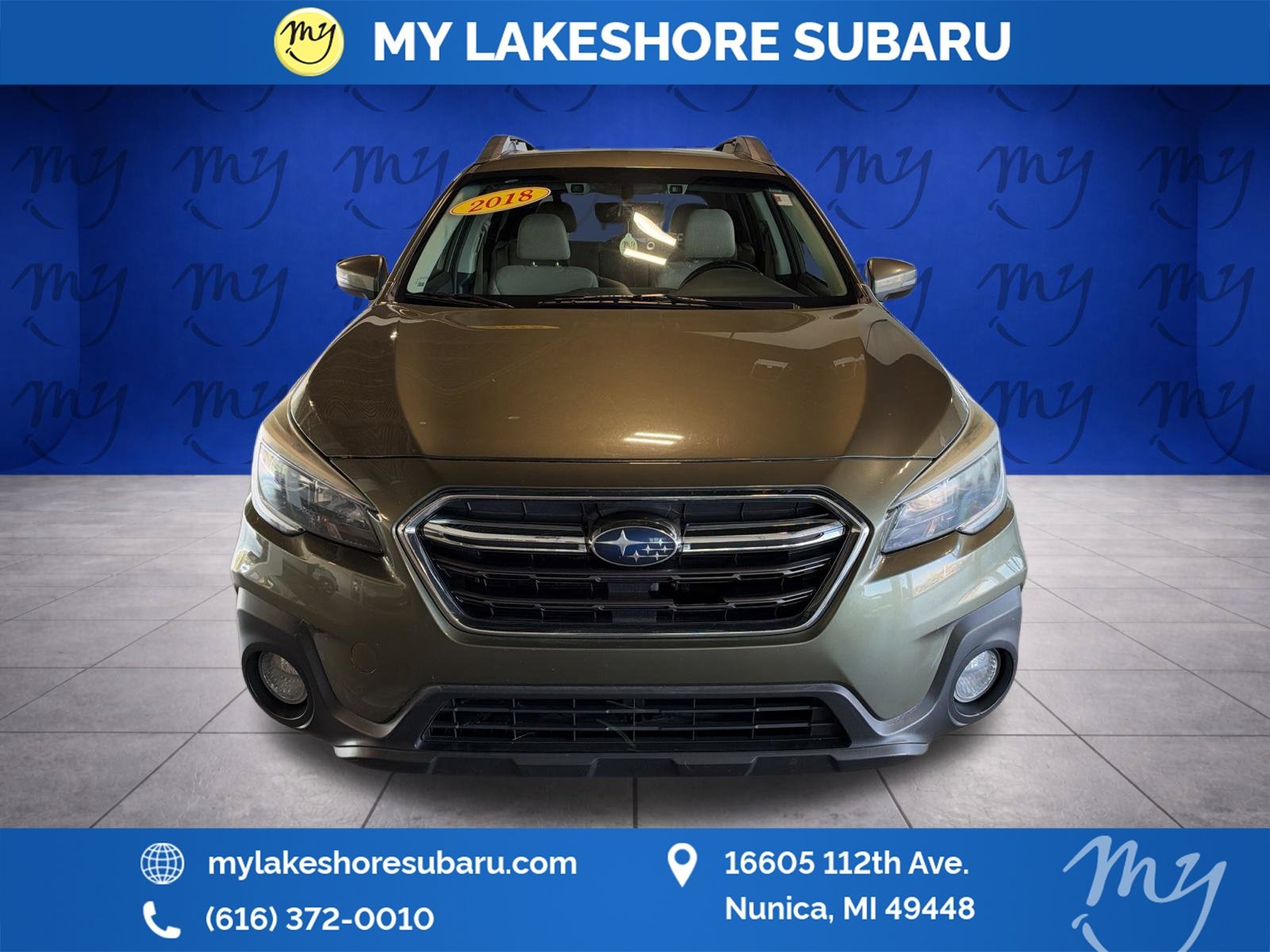 Used 2018 Subaru Outback Premium with VIN 4S4BSAFC3J3239497 for sale in Nunica, MI