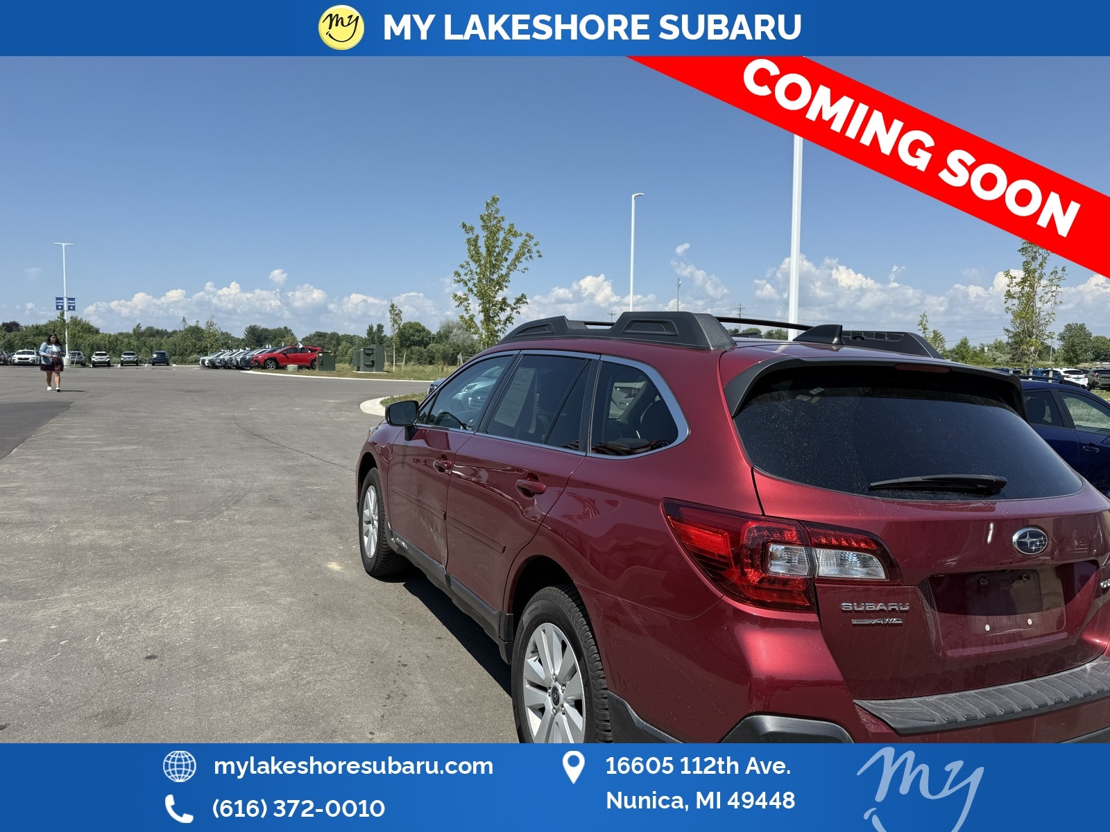Used 2018 Subaru Outback Premium with VIN 4S4BSACCXJ3368633 for sale in Nunica, MI