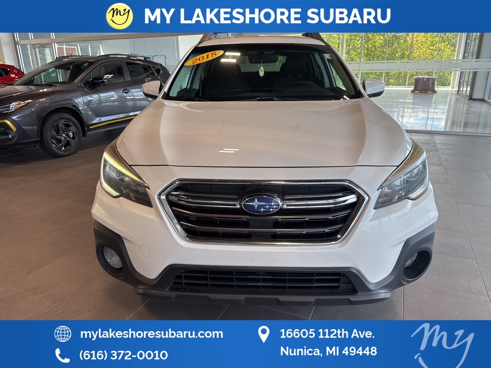 Used 2018 Subaru Outback Premium with VIN 4S4BSACC7J3261152 for sale in Nunica, MI