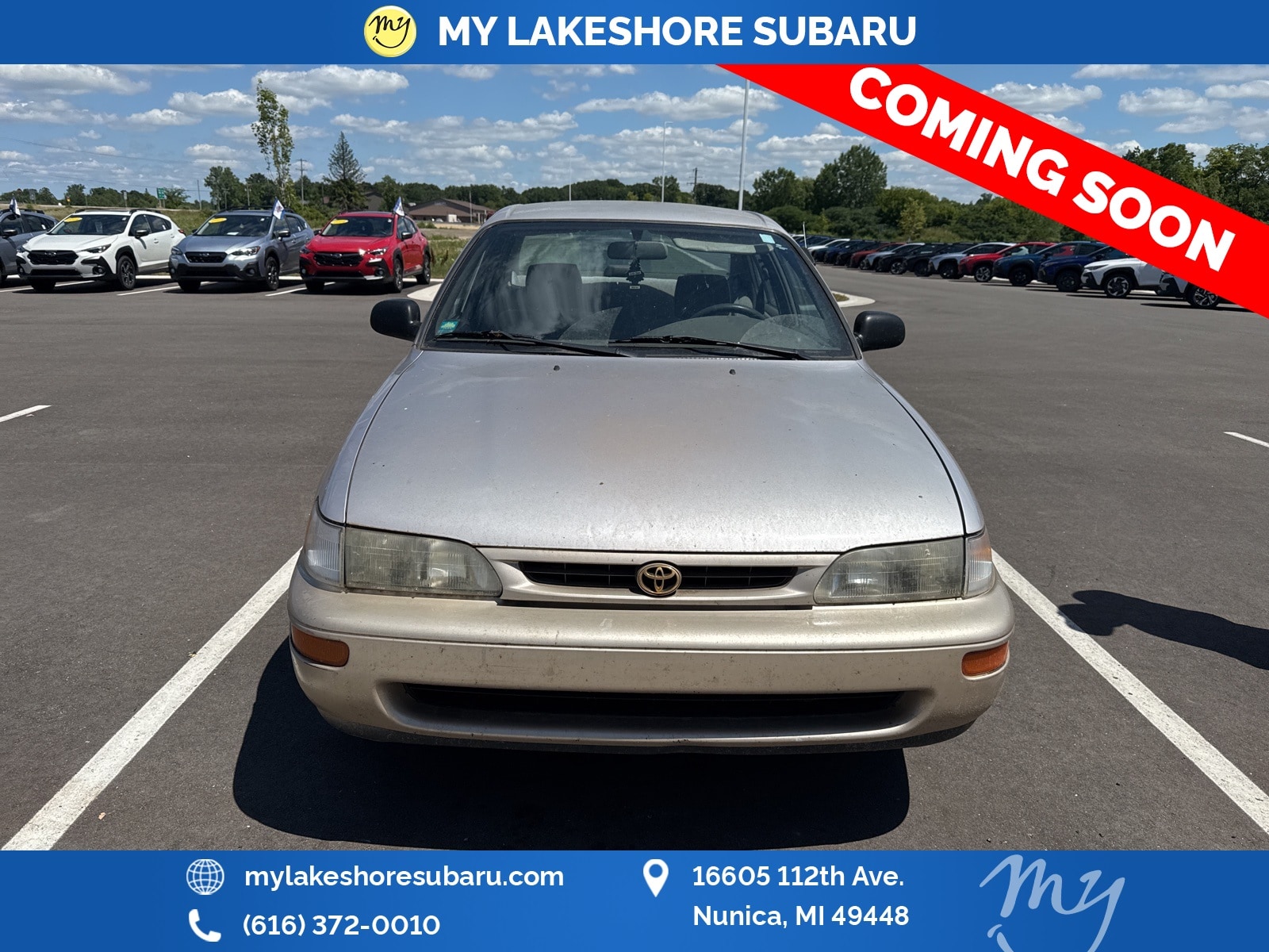 Used 1997 Toyota Corolla STD with VIN 1NXBA02E9VZ664694 for sale in Nunica, MI