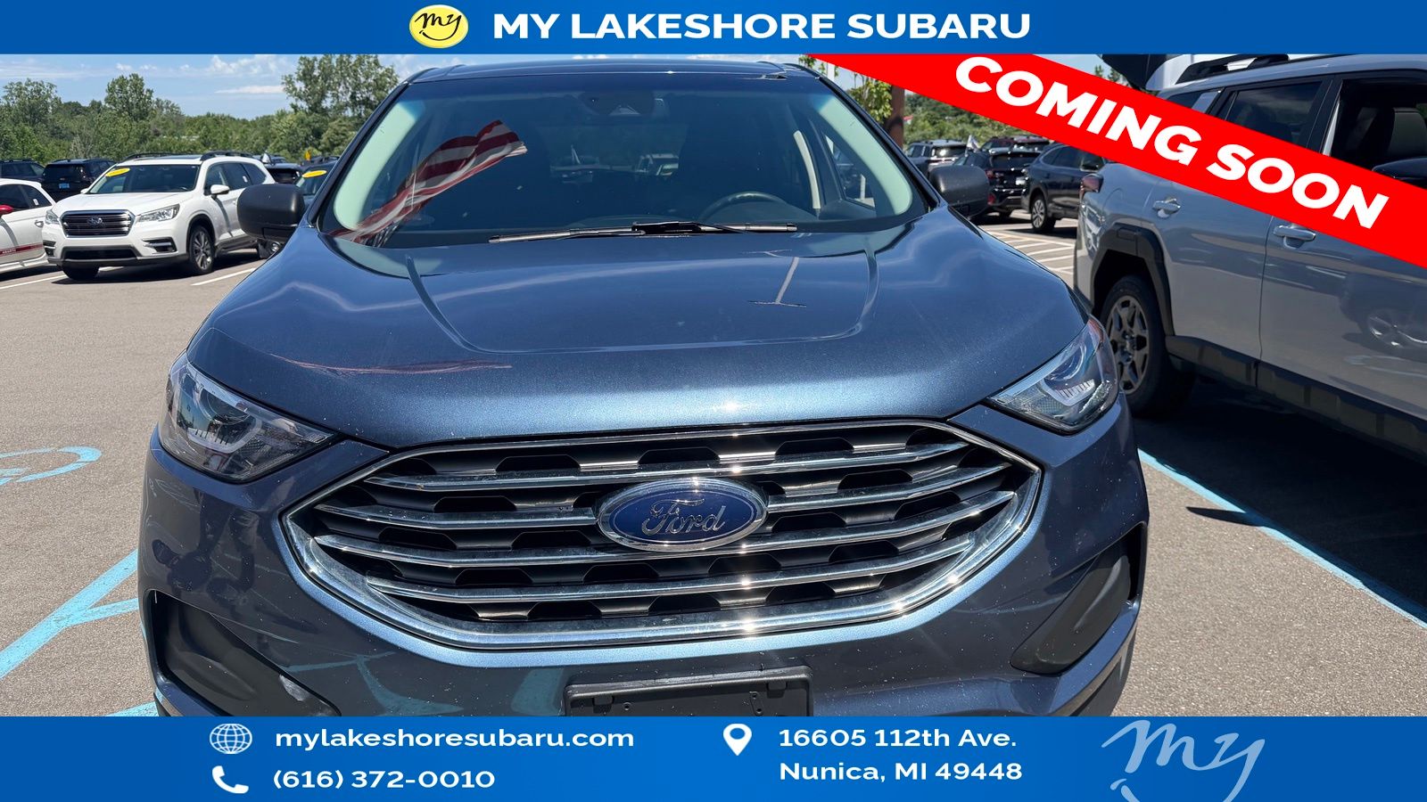 Used 2019 Ford Edge SE with VIN 2FMPK3G91KBC50617 for sale in Alma, MI