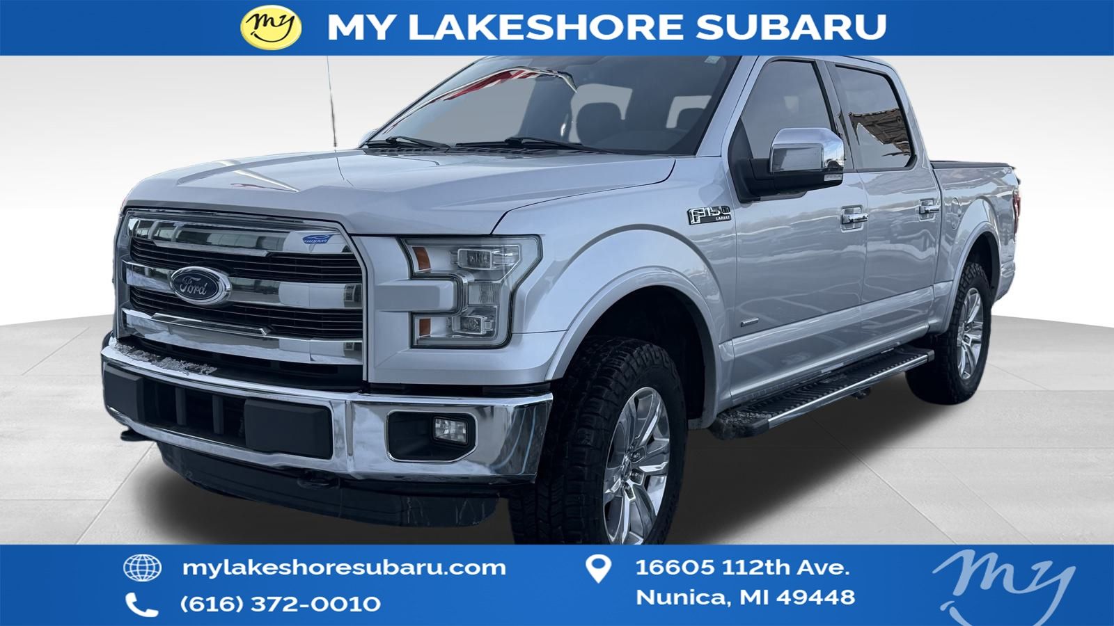 Used 2016 Ford F-150 Lariat with VIN 1FTEW1EG5GFA24477 for sale in Alma, MI