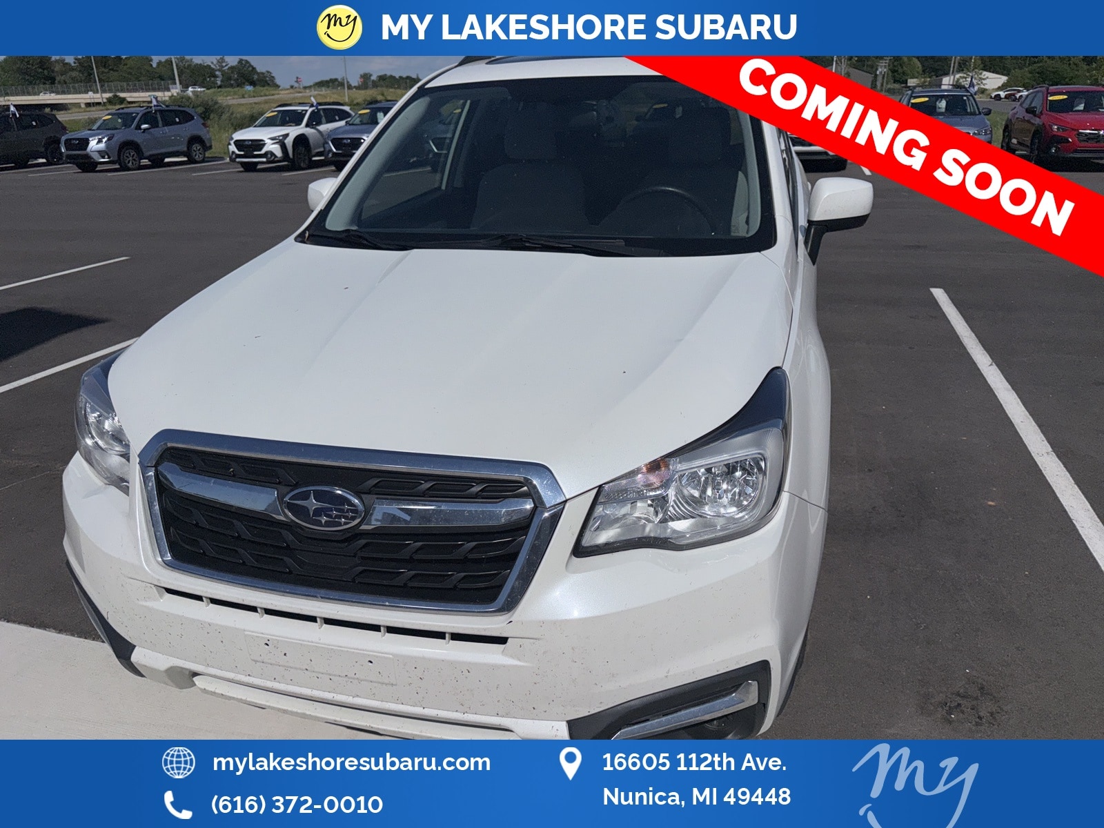 Used 2018 Subaru Forester Premium with VIN JF2SJAEC6JH606454 for sale in Nunica, MI