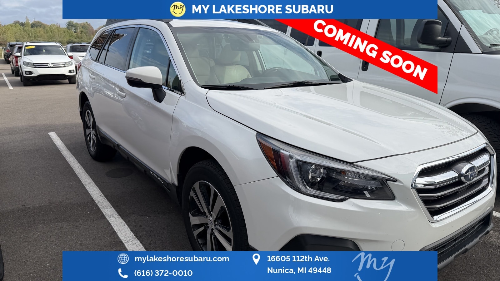Used 2018 Subaru Outback Limited with VIN 4S4BSENC0J3350078 for sale in Nunica, MI