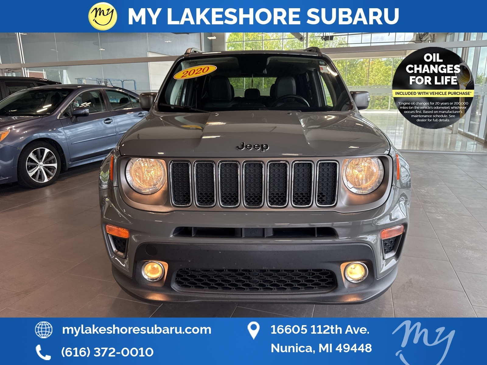 Used 2020 Jeep Renegade Limited with VIN ZACNJBD12LPM04978 for sale in Nunica, MI
