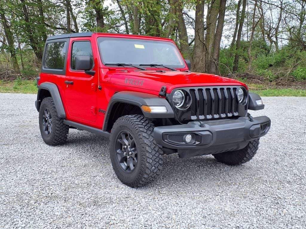 Used 2021 Jeep Wrangler Willys with VIN 1C4GJXANXMW794152 for sale in Bellevue, OH