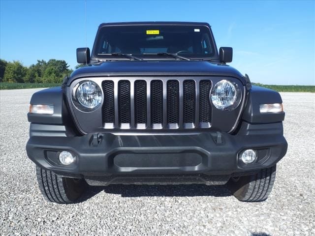 Used 2022 Jeep Wrangler Unlimited Sport S with VIN 1C4HJXDNXNW187637 for sale in Bellevue, OH