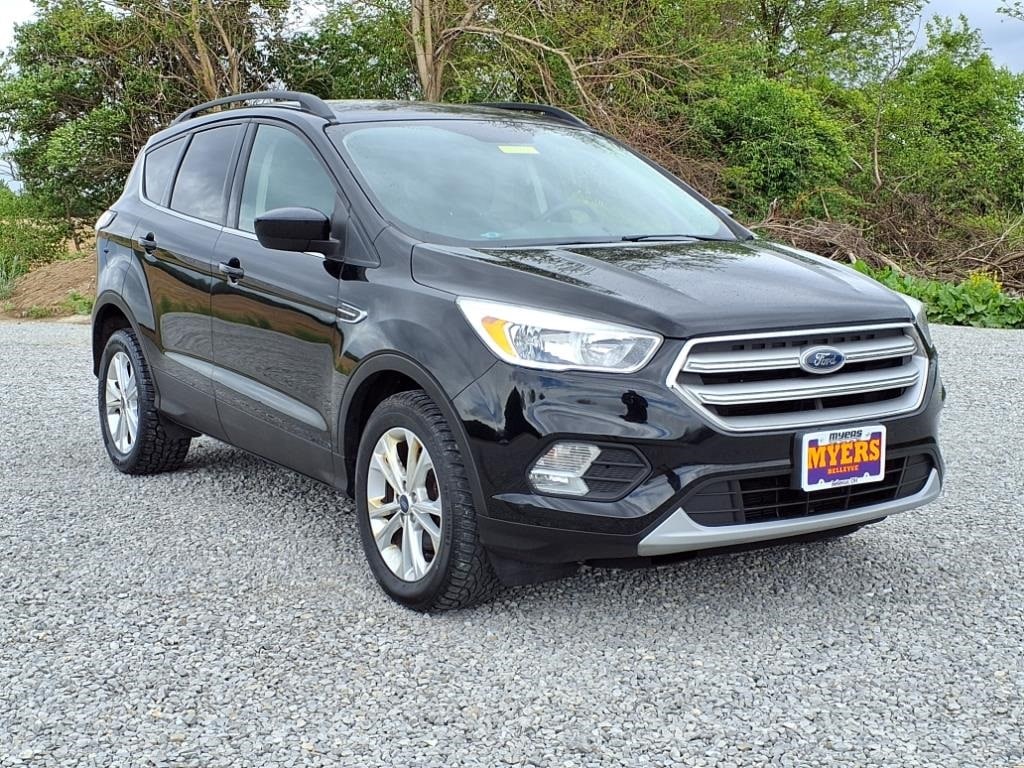 Used 2018 Ford Escape SE with VIN 1FMCU0GD9JUD56480 for sale in Bellevue, OH
