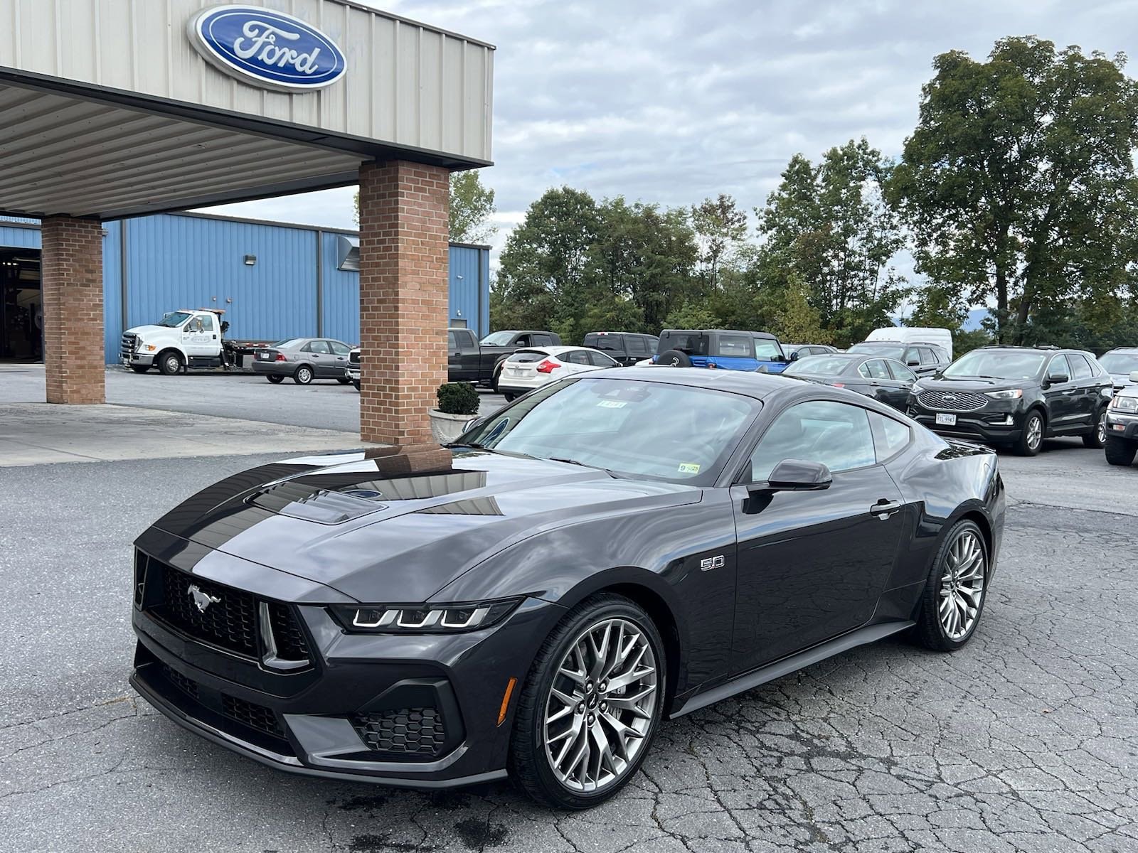 2024 Ford Mustang Dark Horse Blue Metallic w/ Black & Gray