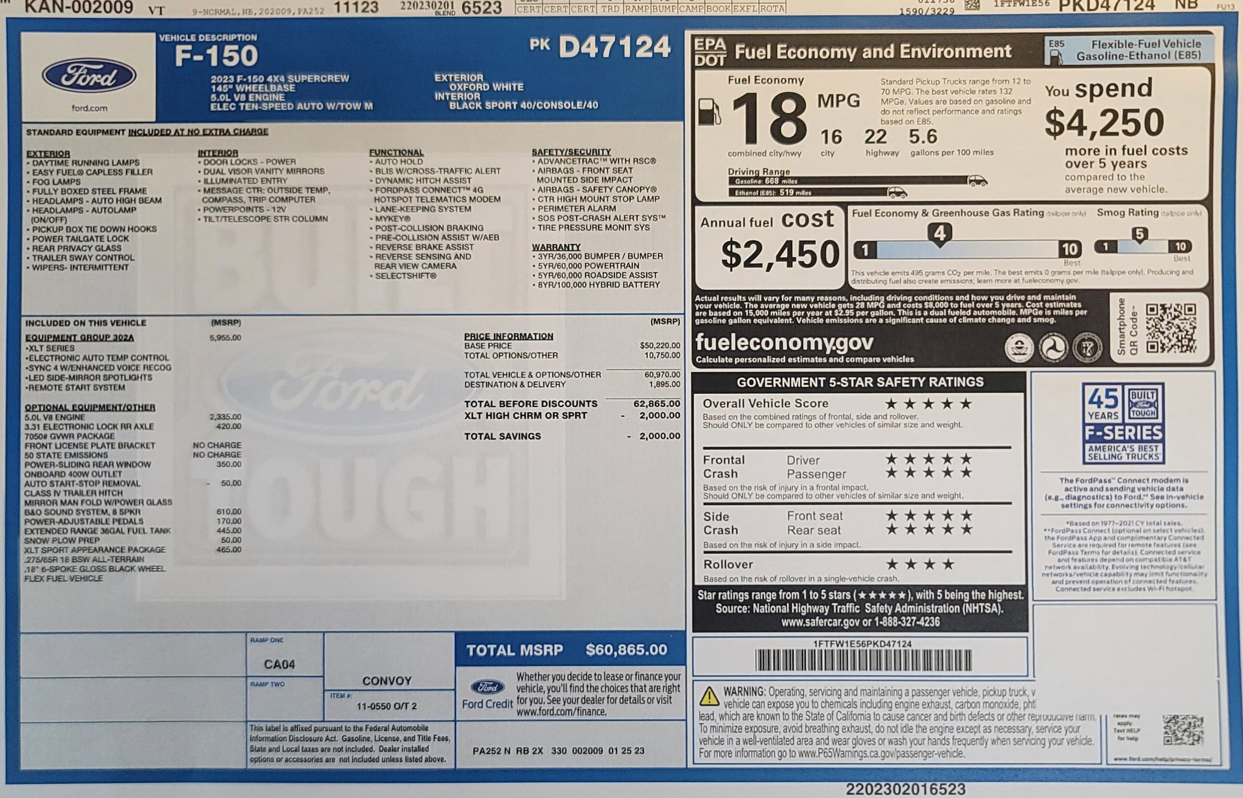 1FTFW1E56PKD47124