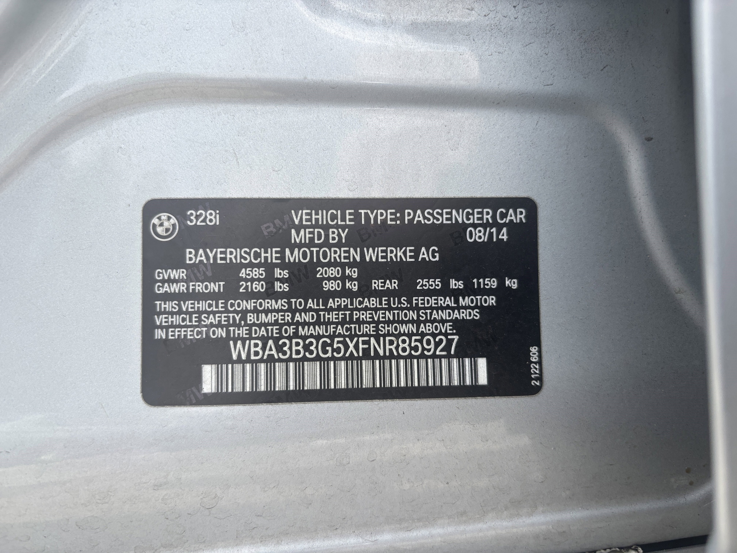 2015 Bmw 328i xDrive photo 4