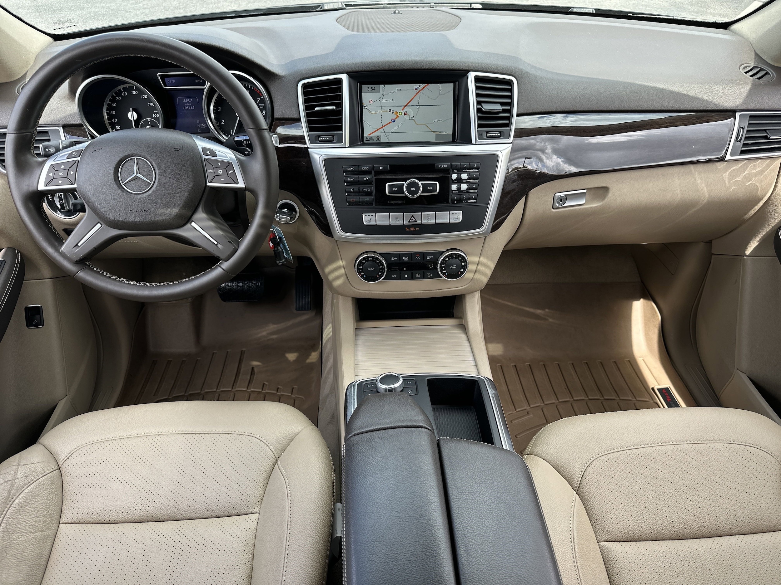 Used 2014 Mercedes-Benz M-Class ML350 with VIN 4JGDA5HB0EA433364 for sale in Union City, GA