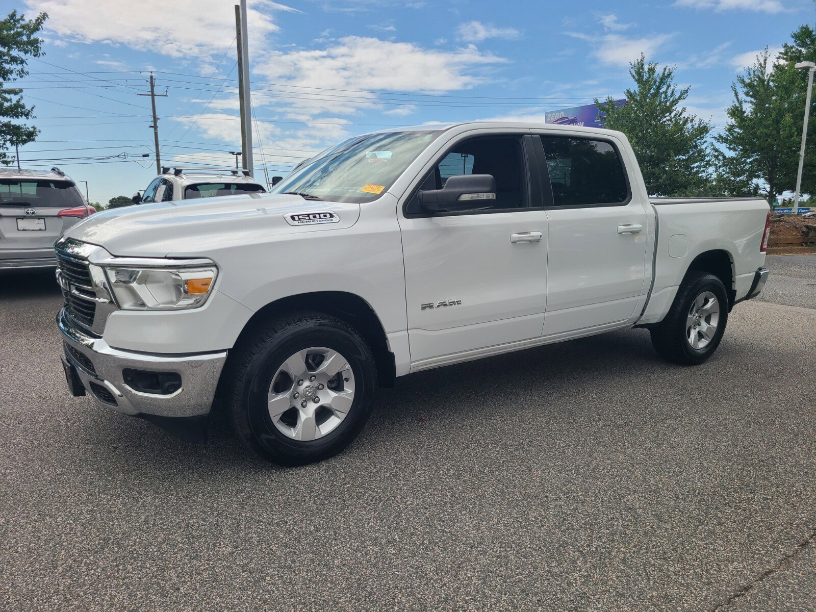 Used 2021 RAM Ram 1500 Pickup Big Horn/Lone Star with VIN 1C6SRFFT8MN727681 for sale in Roswell, GA