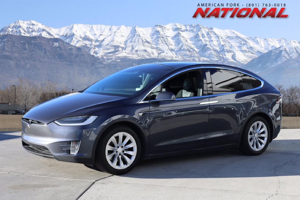 Used 2018 Tesla Model X 75D with VIN 5YJXCAE26JF122418 for sale in American Fork, UT
