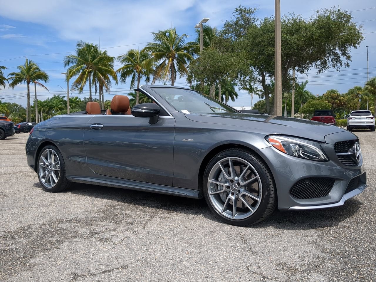 Used 2018 Mercedes-Benz C-Class Cabriolet AMG C43 with VIN WDDWK6EB6JF659321 for sale in Naples, FL