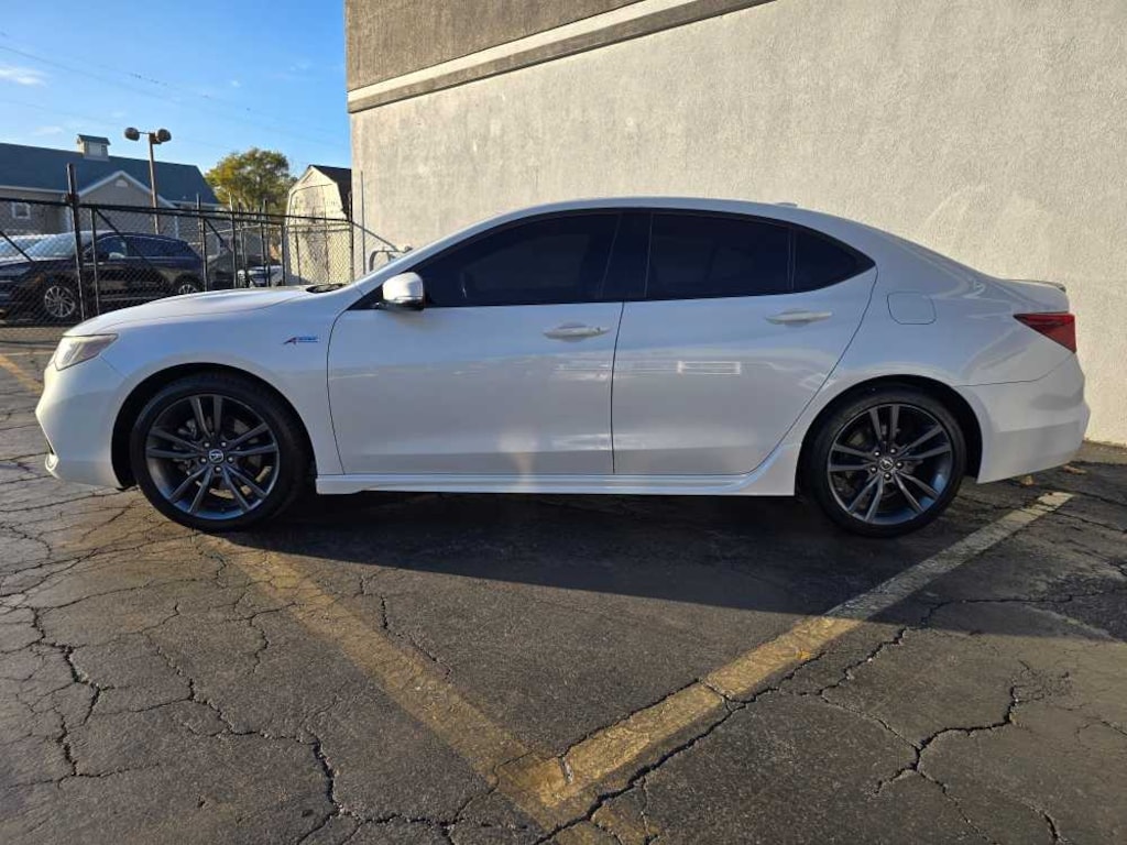 Used 2019 Acura TLX w/A-Spec Pkg Red Leather 3.5L FWD