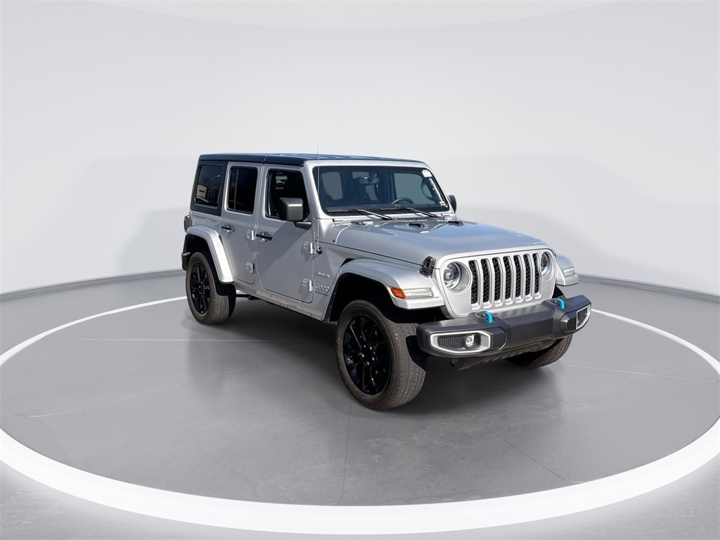 Used 2023 Jeep Wrangler 4xe Sahara 4XE with VIN 1C4JJXP6XPW699021 for sale in Indianapolis, IN
