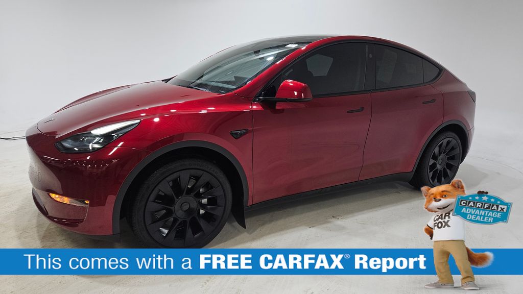 Used 2025 Tesla Model Y Long Range with VIN 7SAYGAEE8SF295087 for sale in Indianapolis, IN