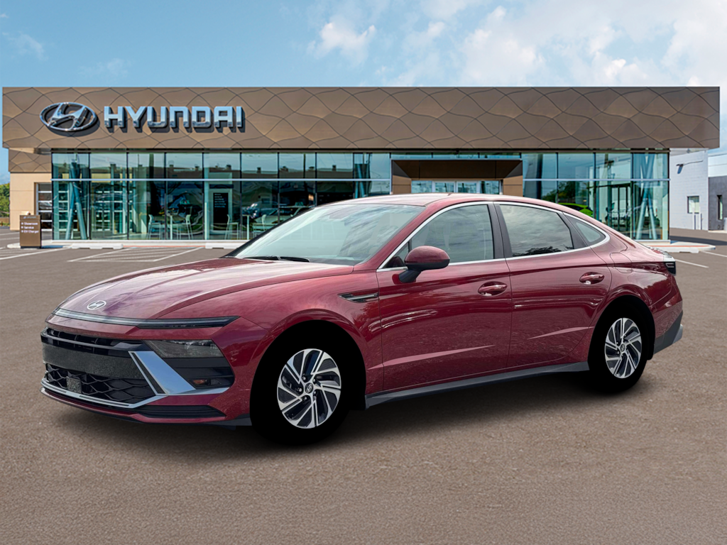 New 2026 Hyundai Sonata Hybrid Blue Sedan