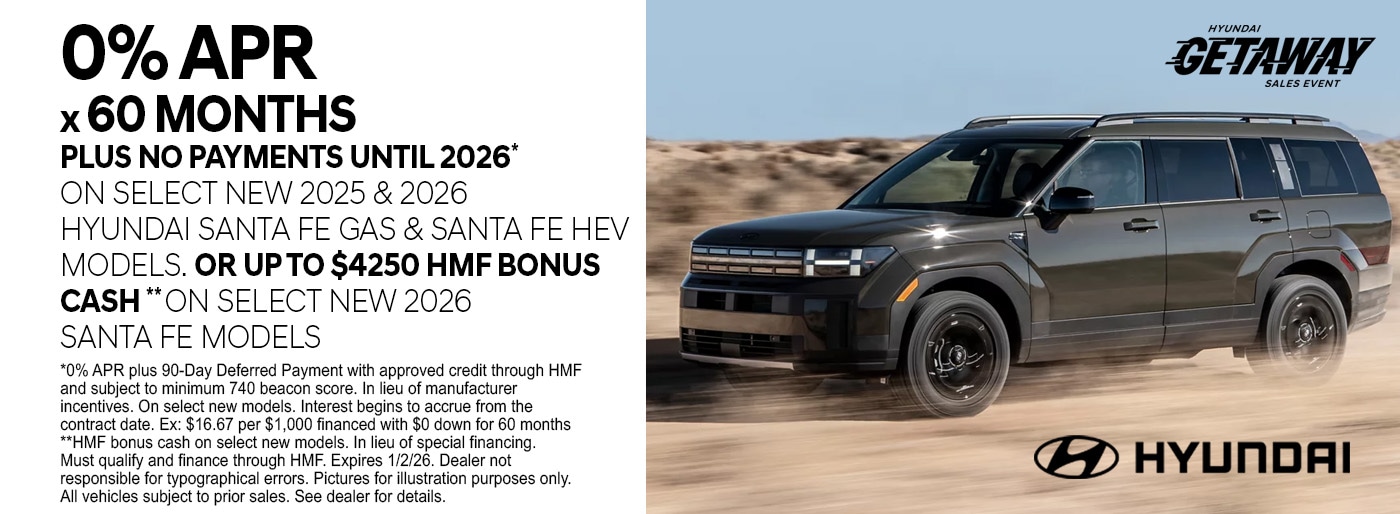 Hyundai Incentives December