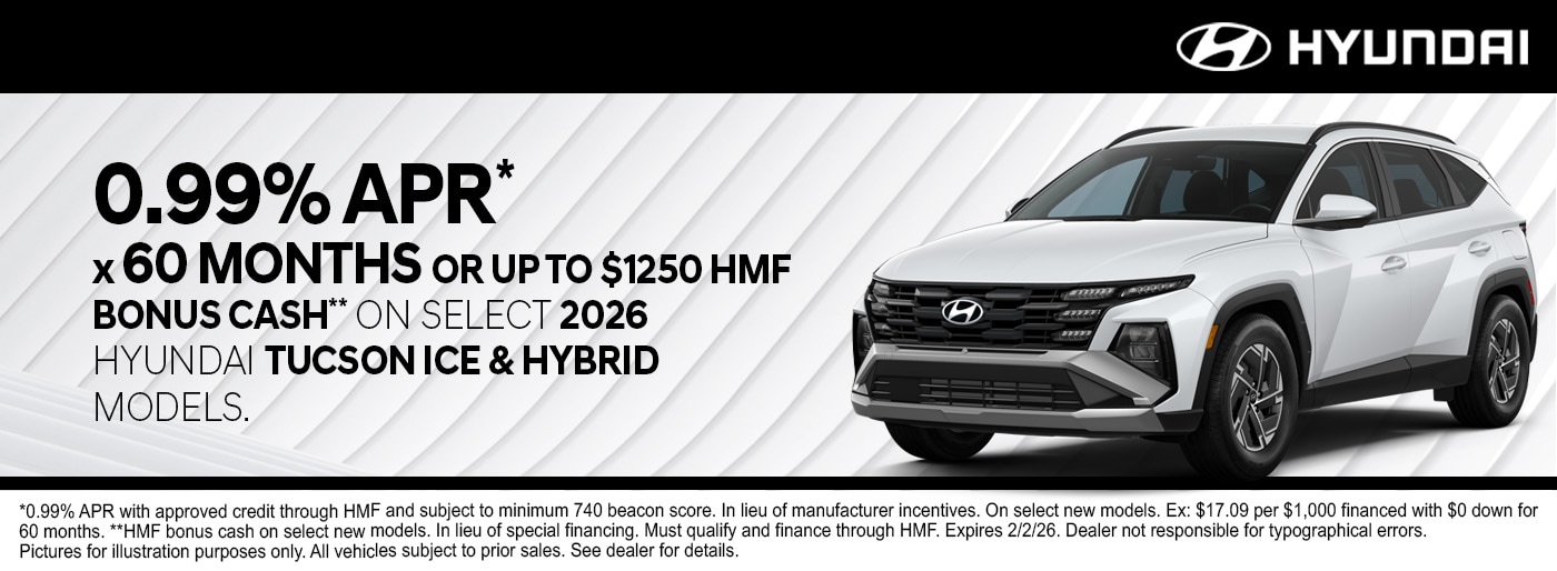 Hyundai Incentives January
