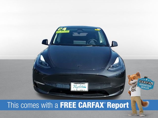 Used 2024 Tesla Model Y Long Range with VIN 7SAYGDED2RF042477 for sale in Oak Lawn, IL